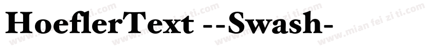 HoeflerText --Swash字体转换